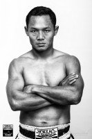 Saenchai black and white studio portrait 2